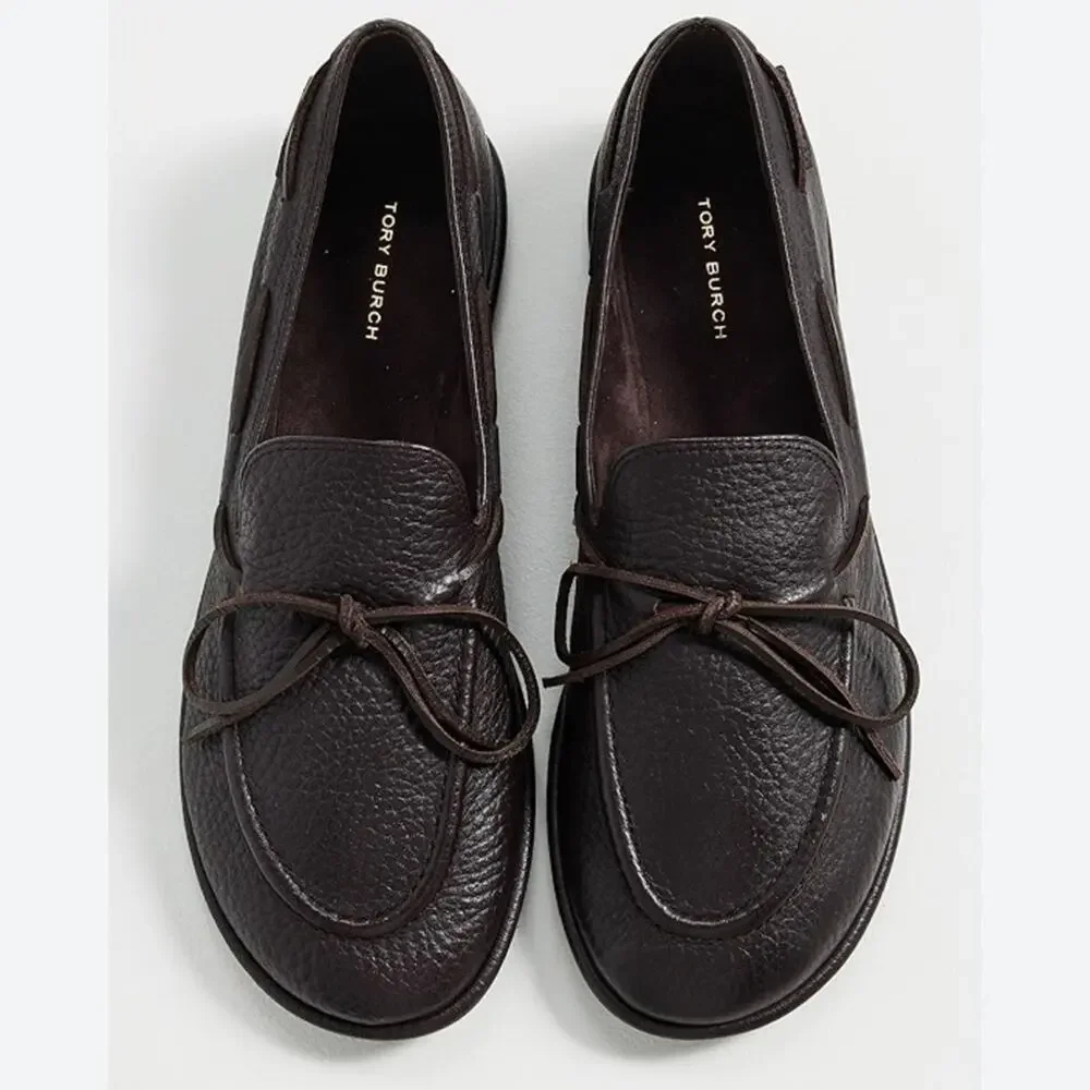 NWOT NEW Tory Burch The Boaty Boat Shoes in Cocoa Brown